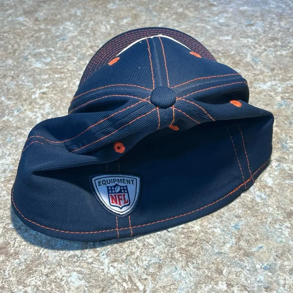 NFL Chicago Bears Football Reebok Bears Orange C Logo Hat Size Large/XL